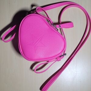 Jeffree Star Pink Heart Crossbody Bag
